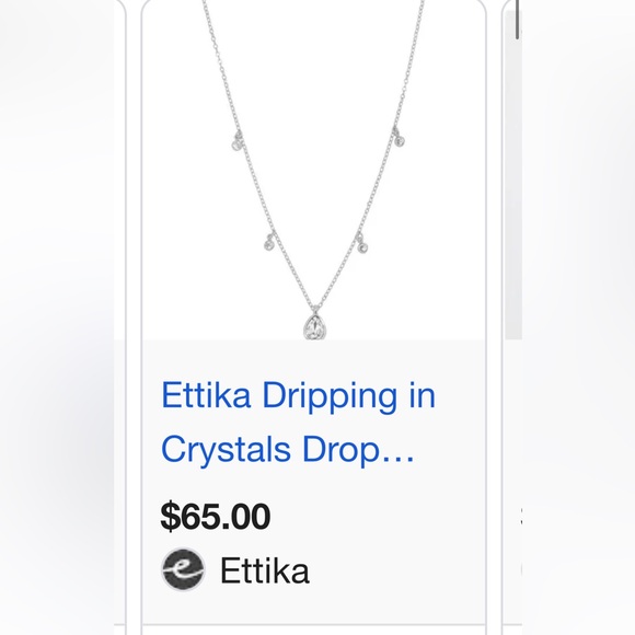 Ettika Dripping in Crystals Drop Necklace - Picture 6 of 6